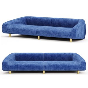 Baxter Fold Sofa 3D model