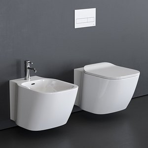 3D essence-c toilet wall-hung bidet