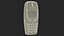 Teléfono desgastado Nokia 3310 encendido