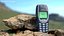 Teléfono desgastado Nokia 3310 encendido