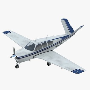 aircraft beechcraft bonanza 3d model