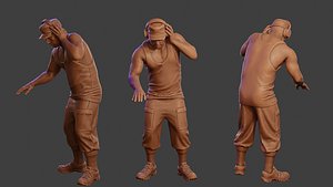 3D Male Music DJ MMDJM 010 model