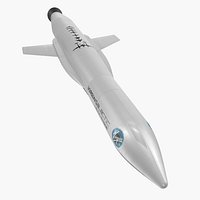 Virgin Galactic Rocket with Satellite 3D Model