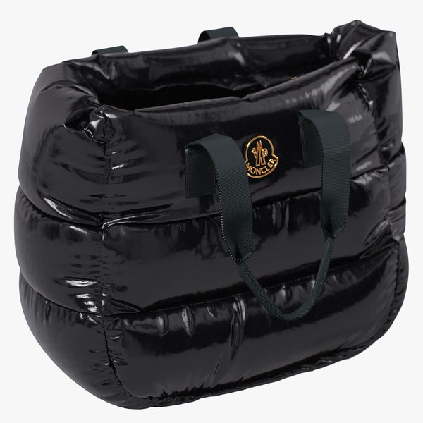 3D Moncler Caradoc Tote Bag Black pose 04 model
