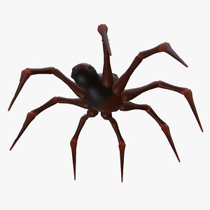 Textured rigged and animated SPIDER