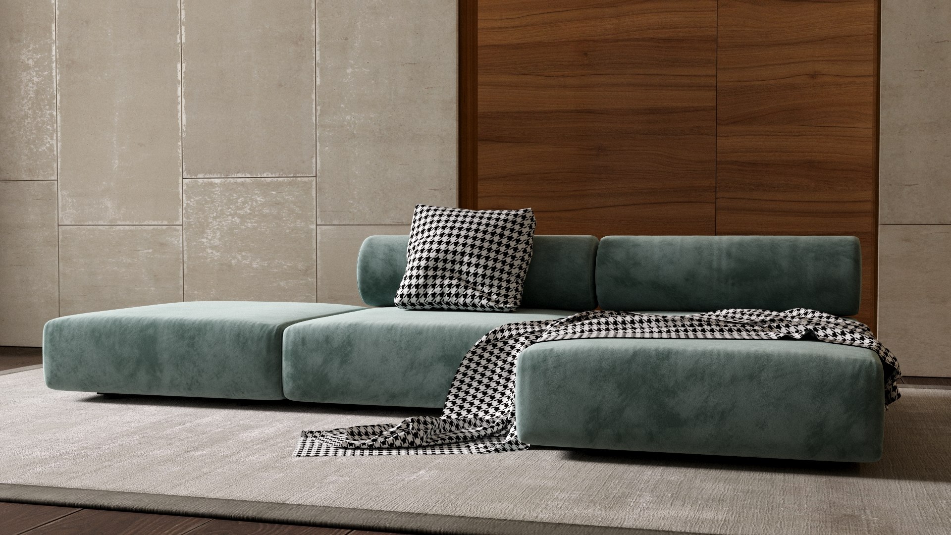 3D Designed Sofa and plaid model https://p.turbosquid.com/ts-thumb/SD/CwW4ea/FH/product_02/jpg/1641390158/1920x1080/fit_q87/5252cee43199fe5d7b480b5b96c9ec1d7af31d66/product_02.jpg
