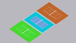 3D sport tennis model