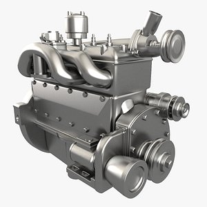engine modelled 3ds