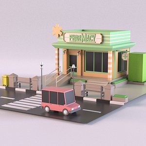 building pharmacy 3D model