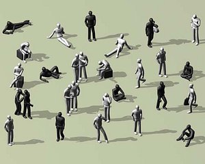 3d man people male model