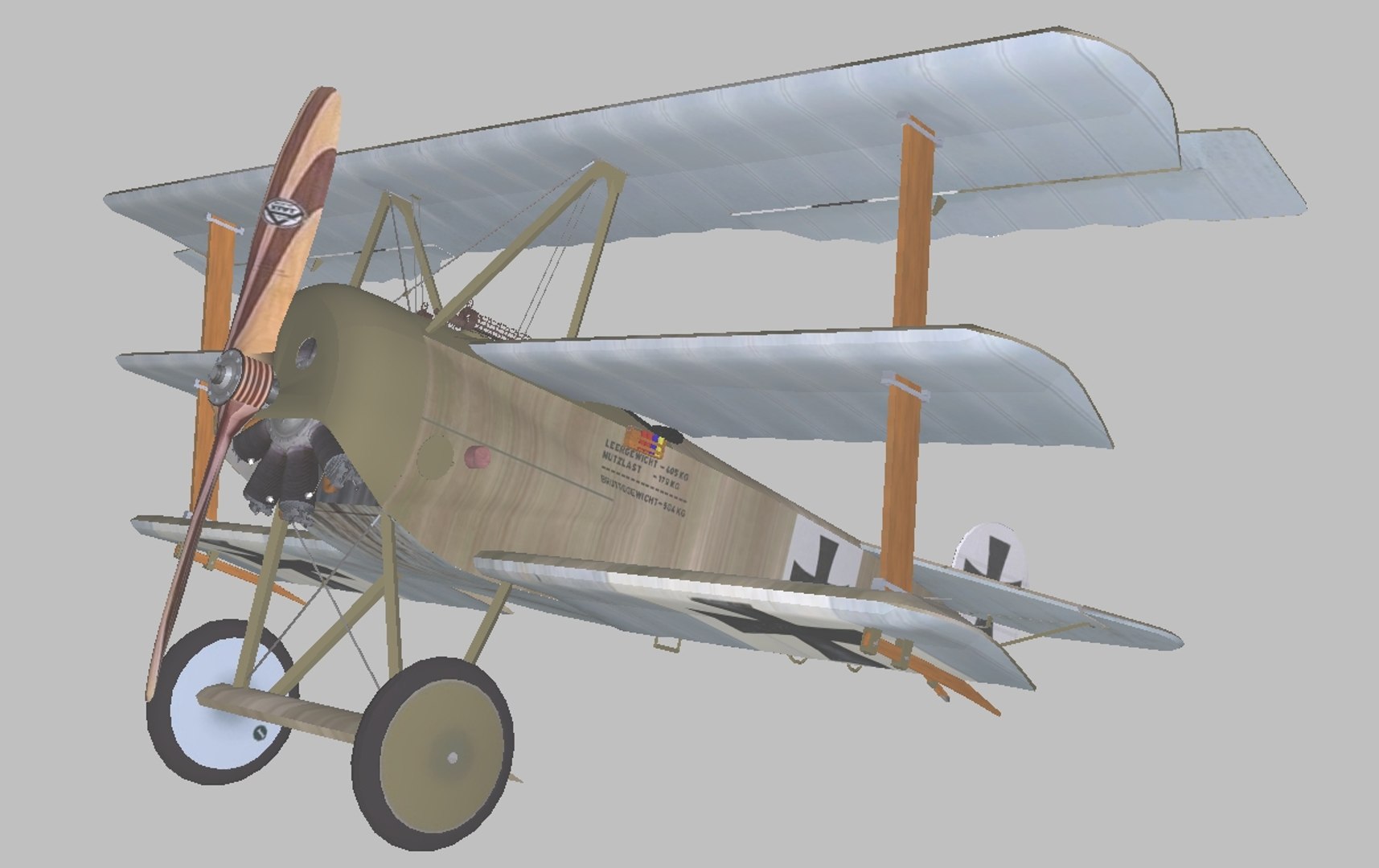 Fokker dr1 3D model - TurboSquid 1157772