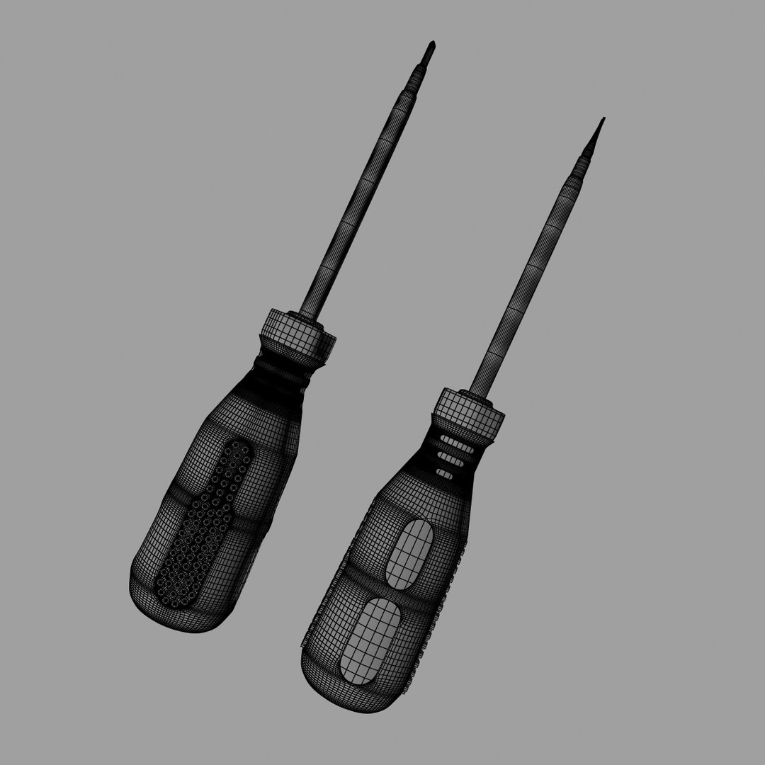3d model screwdriver phillips head