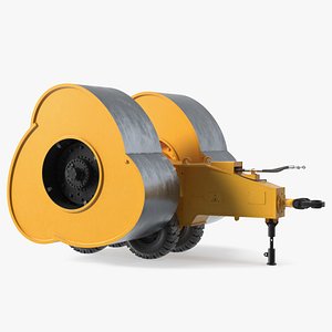 Impact Compactor Roller 3D model