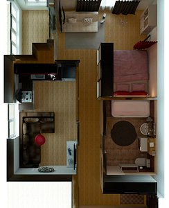 3D interior apartament