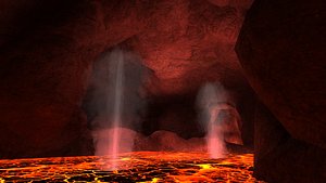 Cave entrance Cave underground   Magmas Craters mountain