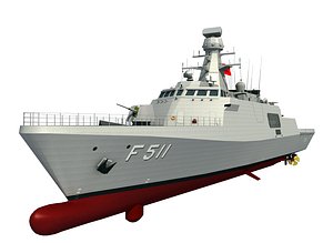 milgem class corvettes warship 3D