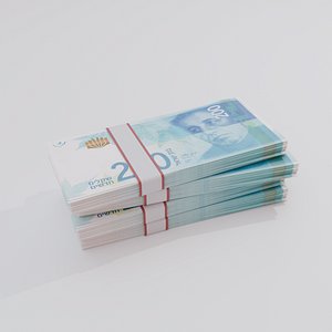 3D model 200 Israel Israeli Shekel Currency