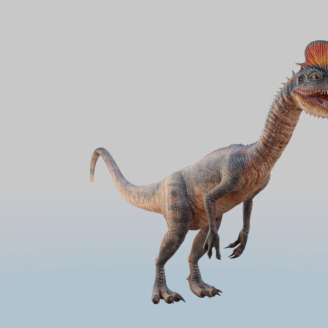 3D Dilophosaurus 3D Model Model - TurboSquid 2262554
