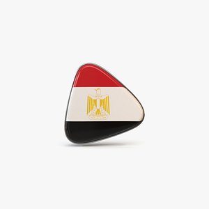 Egypt Flag Icon 3D