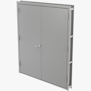3D Double Leaf Door model