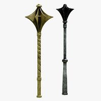 Fantasy Medieval Mace Weapon Set
