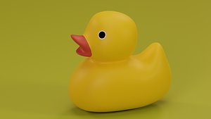 3D Yellow Rubber Duck model