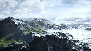 Mountain Summer and Winter, two texture