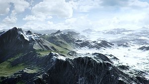 Mountain Summer and Winter, two texture