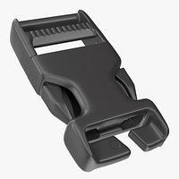 Quick Release Plastic Buckle Black