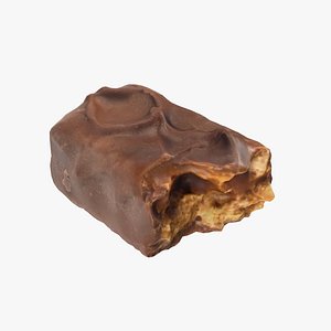3D Snickers Chocolate Bar Cut - Photo Scan model