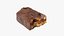 Taglio della barretta di cioccolato Snickers - Scansione fotografica