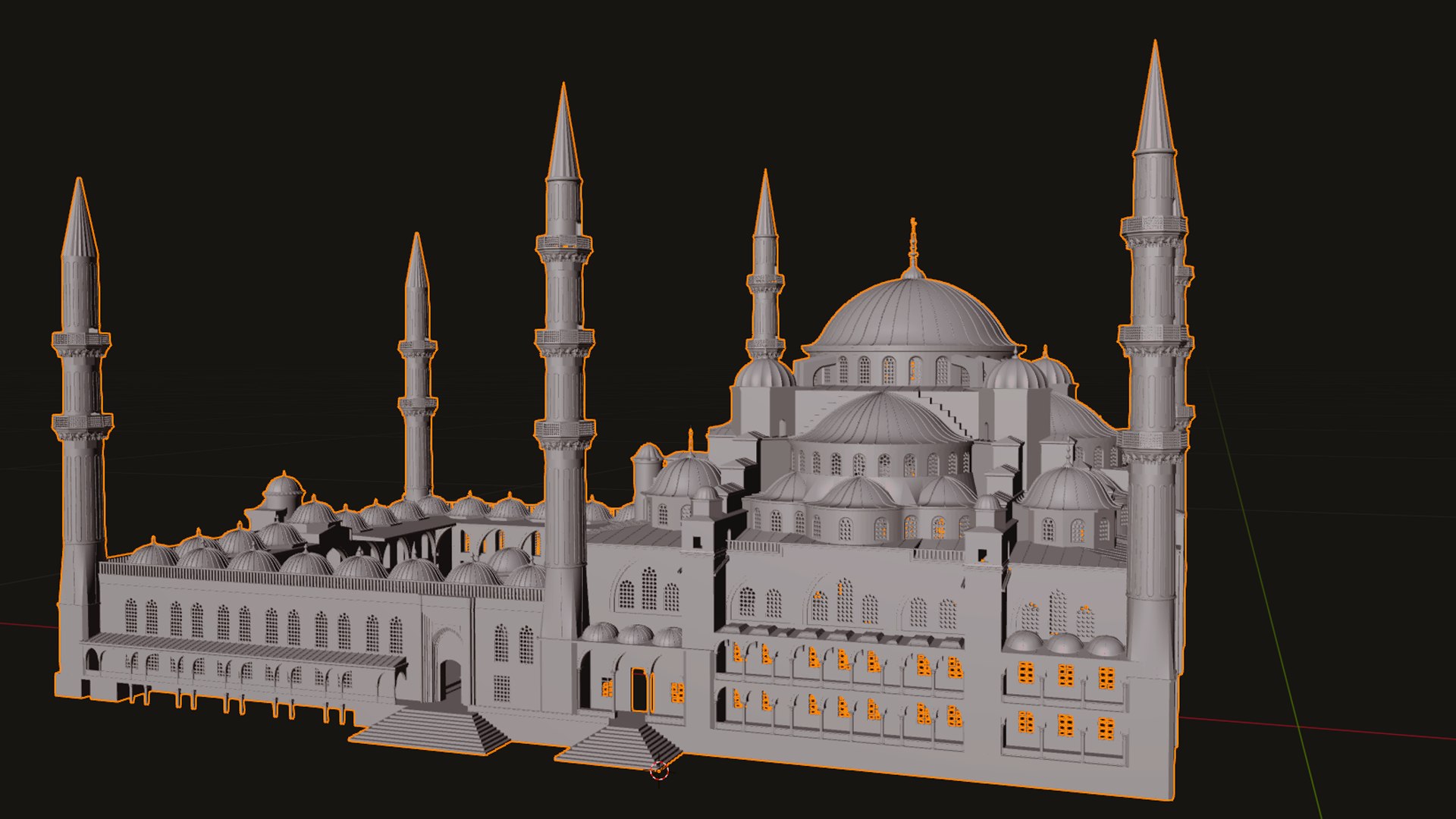 Blue Mosque 3D - TurboSquid 2157781