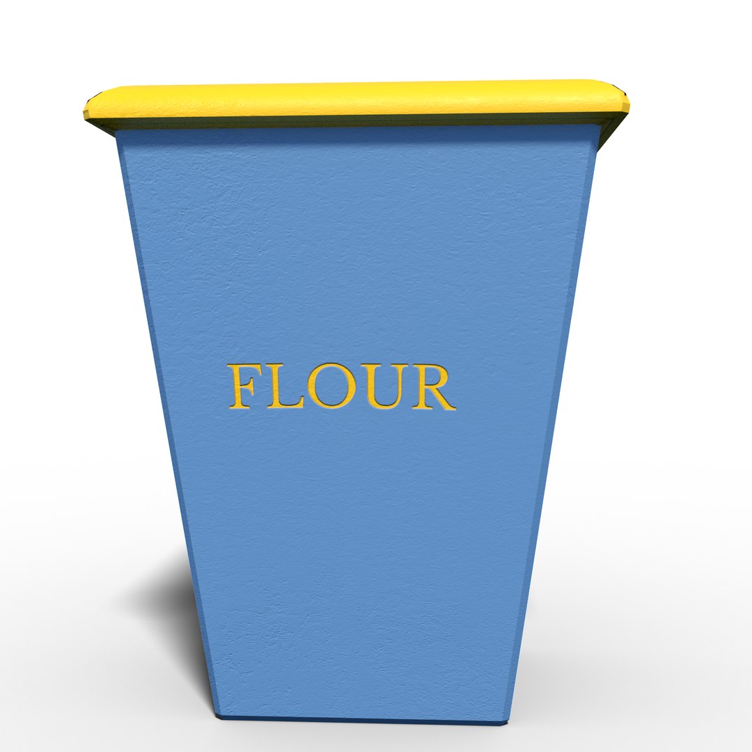 3D Flour Container - TurboSquid 2061075