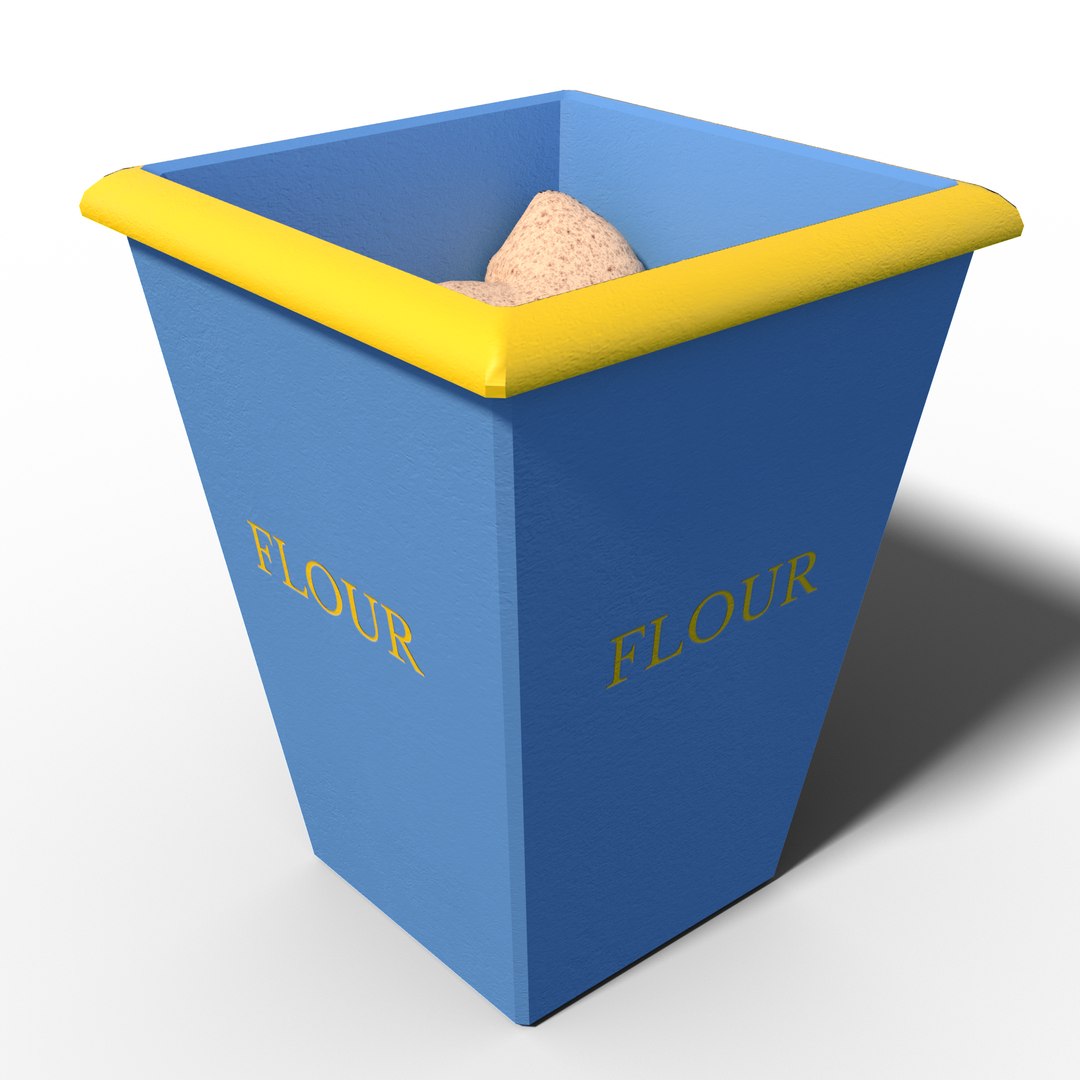 3D Flour Container - TurboSquid 2061075