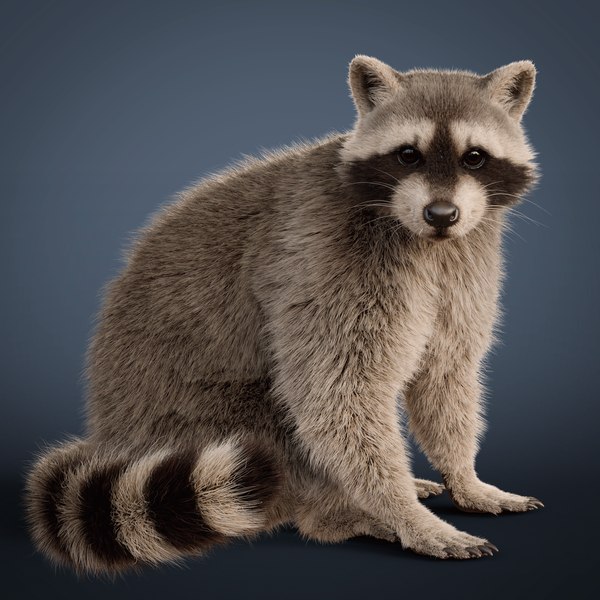 modelo 3d Mapache aparejado animado - TurboSquid 2203078