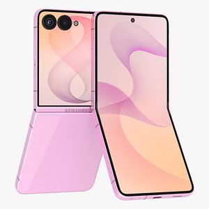 3D model Samsung Galaxy Z Flip 8 Pink