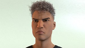 3D African Male 02 model