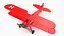 Biplane Red model