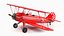 Biplane Red model