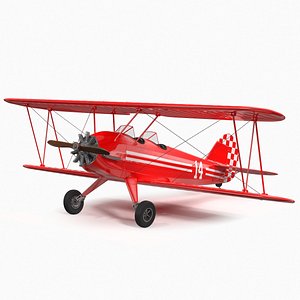 Biplane Red model