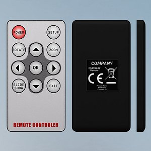 3d remote controller model