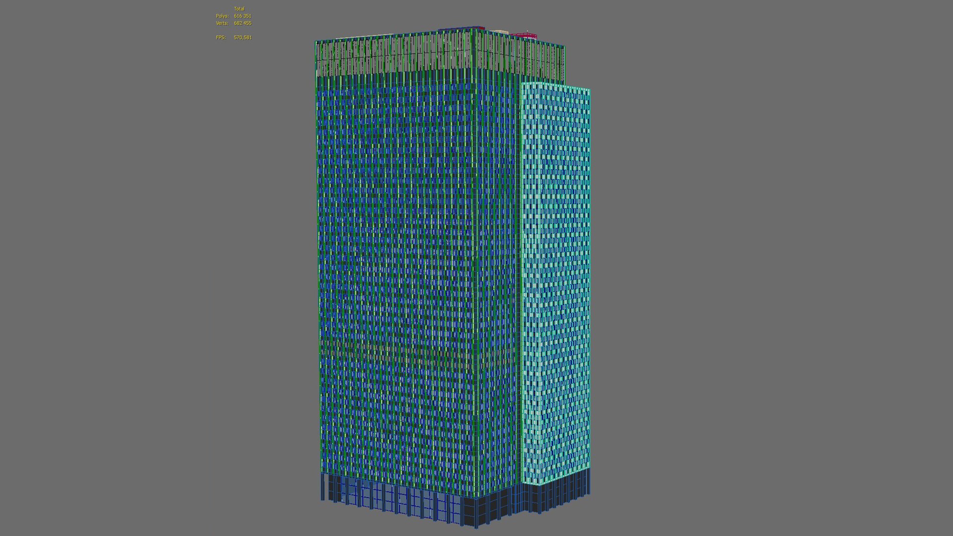 3D Building 100 Worth St New York - TurboSquid 2182670
