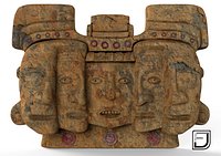Mayan Mask - Three Stages Of The Life