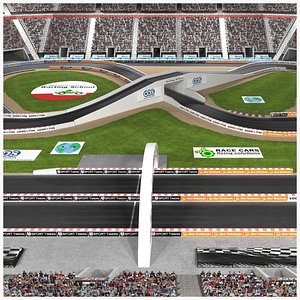 stadium race track model
