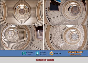 Spaceship Corridor 3D