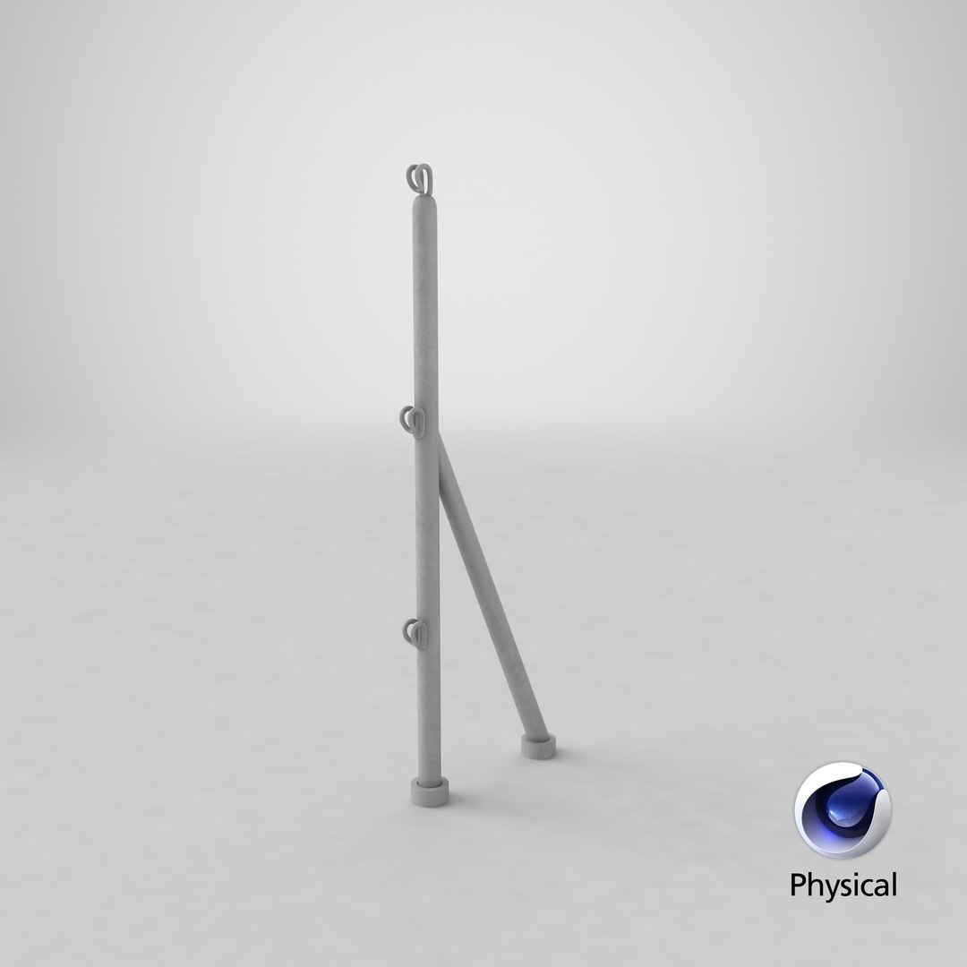 3D Model Ship Handrails Post V2 - TurboSquid 2104447