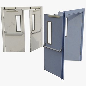 3D model Hospital Door 1B