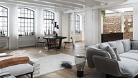 Workshop Apartment in London Cinema 4D and Octane Render