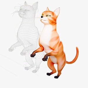 Cute Cat Rigged 3D