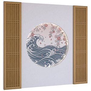 Wall Panel Set 255 3D model